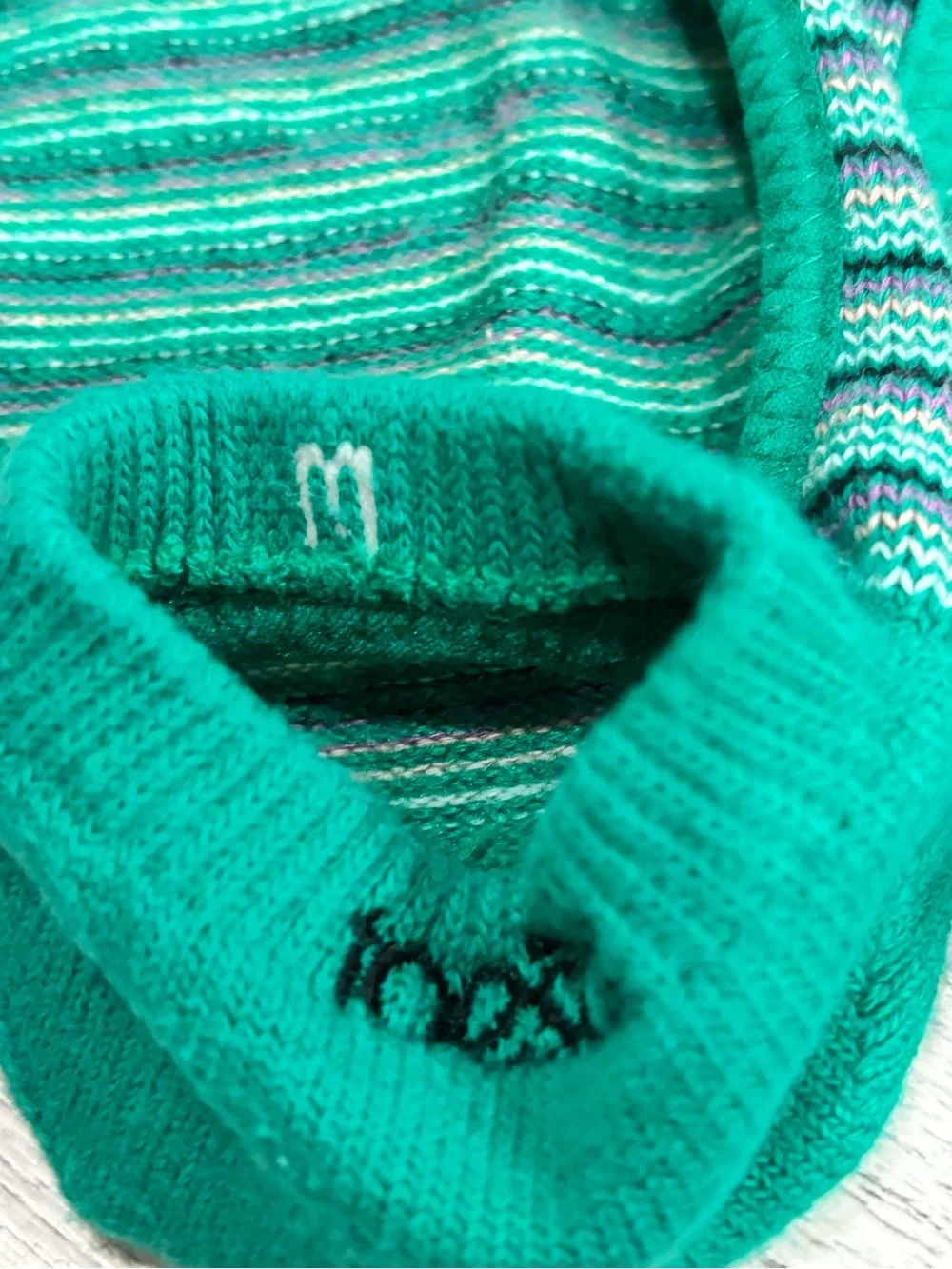 TOE SOX Women’s Lot Of 3 Pair Green Stripe, Black White Stripe, Solid Black S/M.